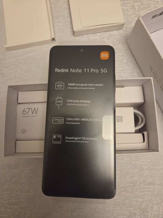 Xiaomi redmi note 11 pro 5G nou nouț+ accesorii!!
