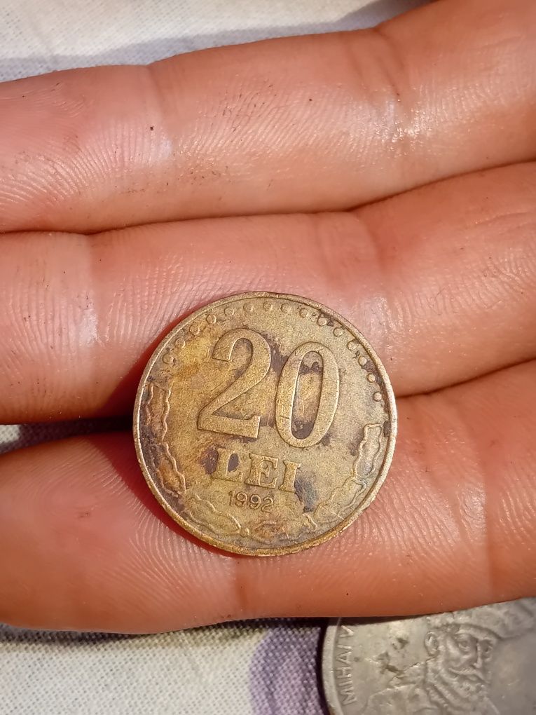 Moneda Ștefan cel Mare-20 lei-anul 1992