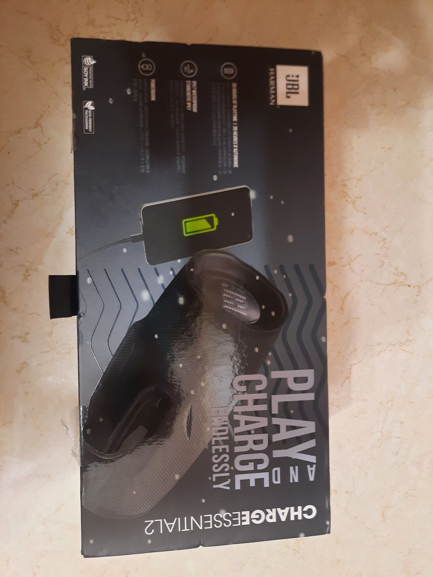 Преносима тонколона JBL Charge Essential 2, 40W, Bluetooth