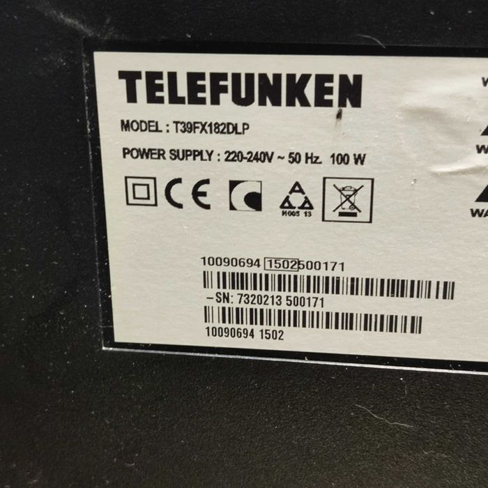 tv led -telefuncken 102cm.