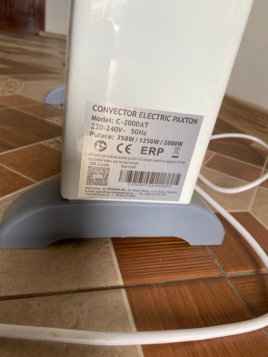 Convector electric Paxton