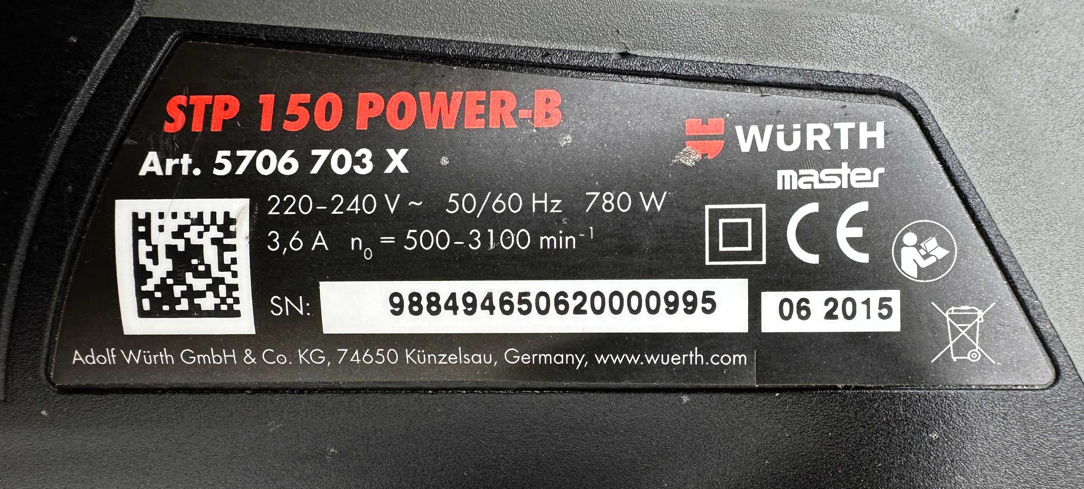 WURTH MASTER STP 150 POWER-B - Професионален прободен трион 780W