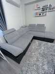 Vand coltar extensibil gri 200x220 cm