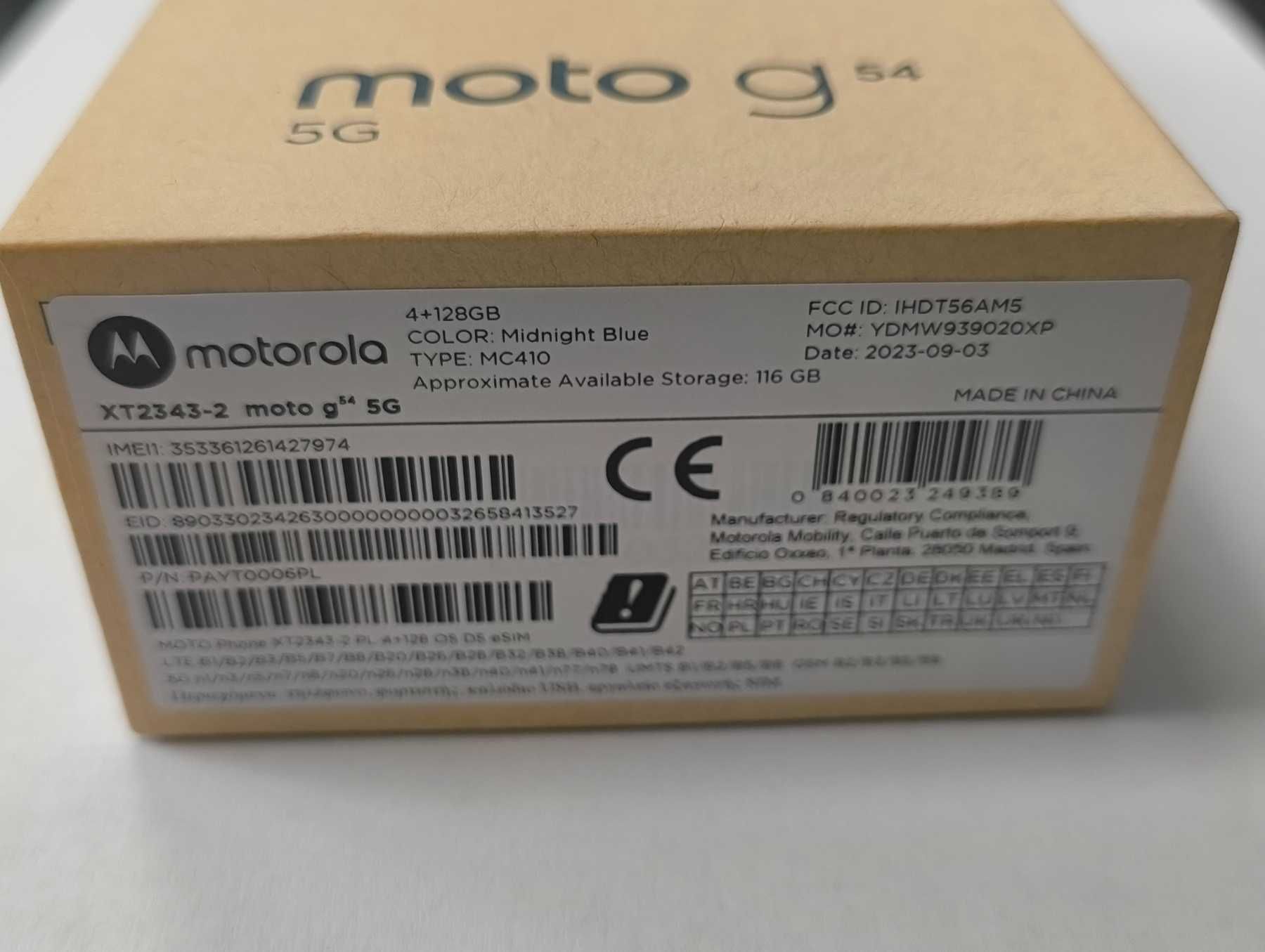 ***Чисто НОВ*** Motorola G54 5G