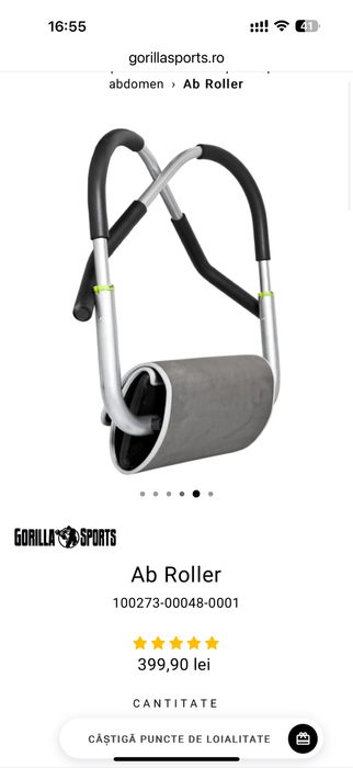 Ab Roller Abdomene, nou in cutie made in Germany