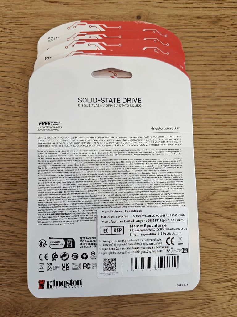 SSD памет Kingston - NV3, 1TB, M.2, PCIe