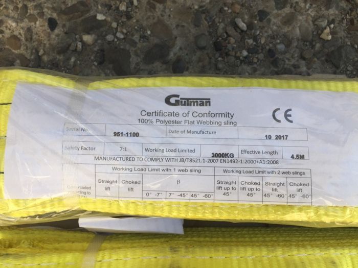 Chingi Ridicare Gutman cu Urechi 4,5m 3000kg