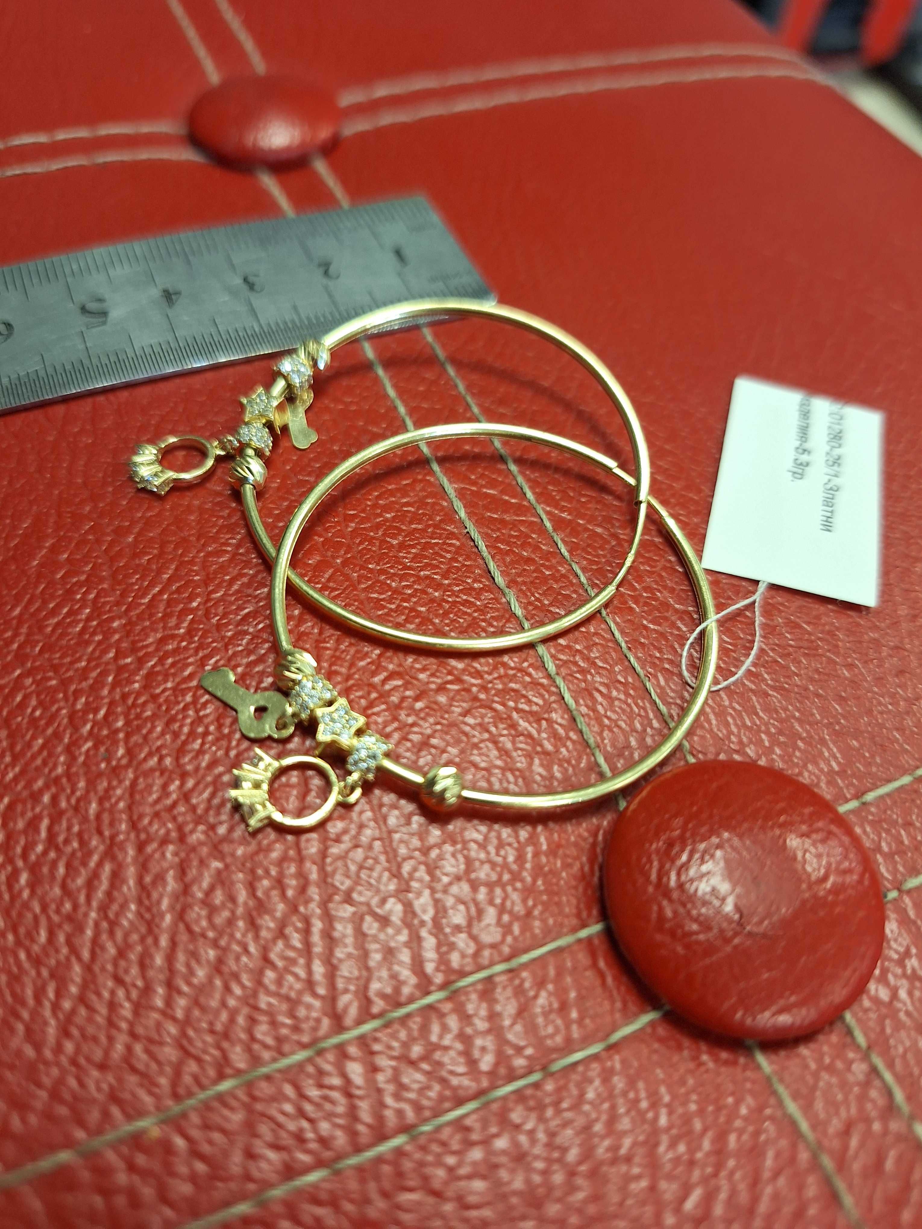 Красиви дамски златни обеци - 5,30 гр.