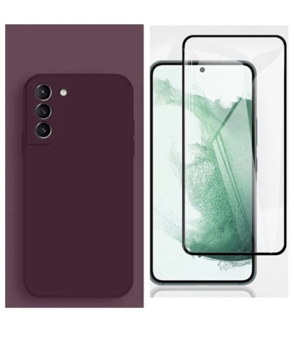 Samsung S20/S21/S23/S24/S25 FE Husa Fine Inter Catifea + Folie Sticla