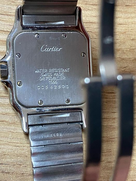 Cartier Santos Gablee watch for women 18k gold Original