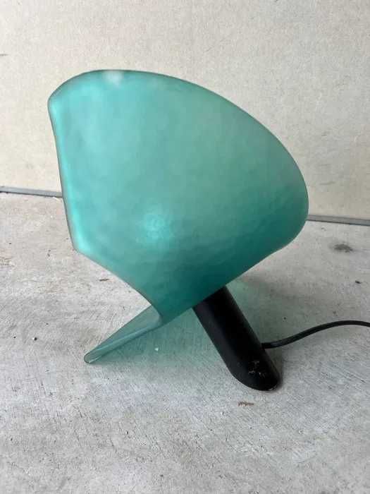 Veioza MCM Art Deco, De Majo, sticlă Murano, vintage de lux, rar