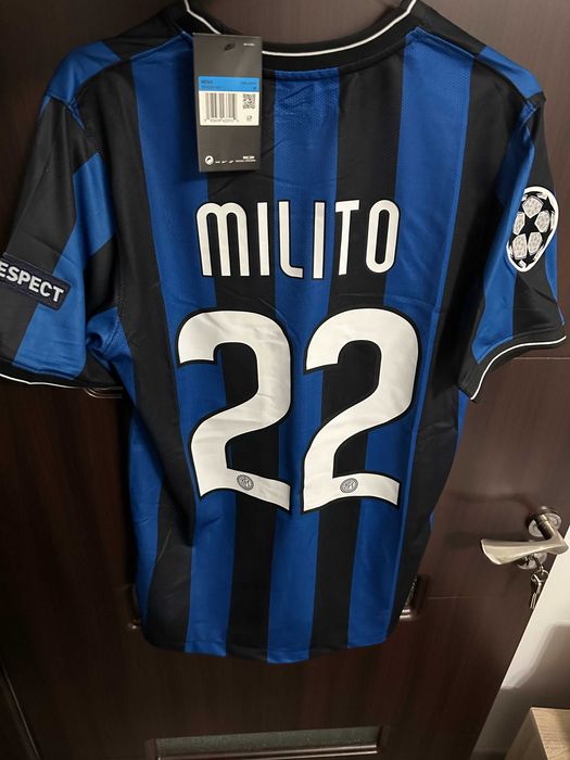Tricou Milito Inter Milano finala ucl 2010 fotbal