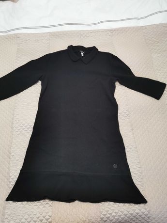 Rochie neagra din lana Armani S(Zara Guess Mango)
