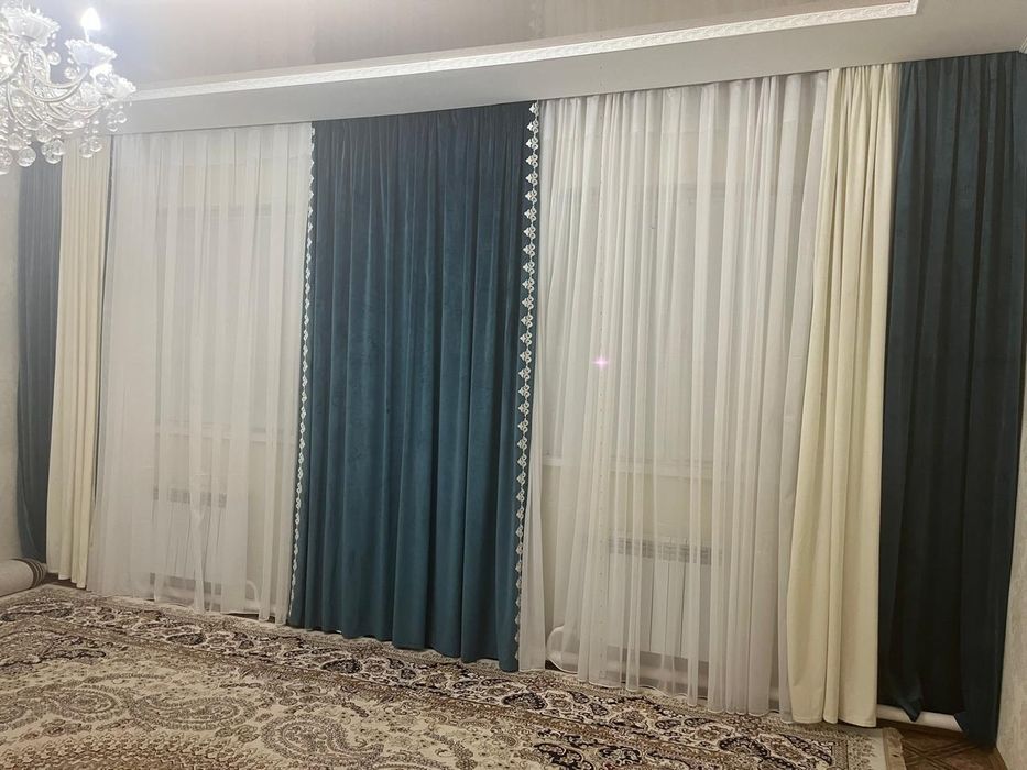 Тюл сине-белый!!!