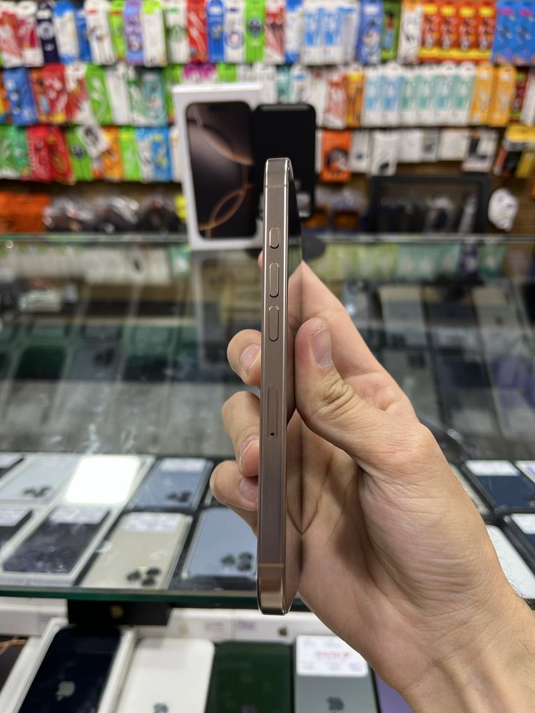 Iphone 16 Pro 128gb 100% 67sikl Desert sim - Naqd va halol nasiya savd