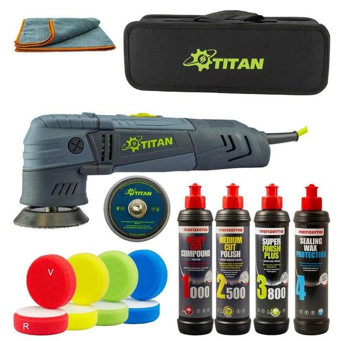 Set masina polish TITAN TDA75 inclus set menzerna 4 Pasi