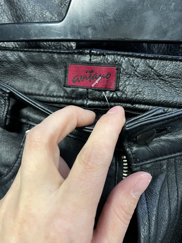 Pantaloni moto piele