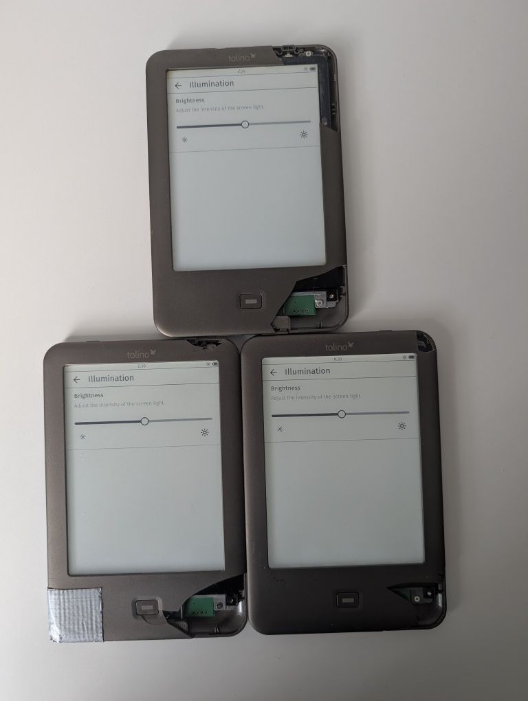 Lot 3x eBook Tolino Shine 2GB cu carcasele sparte