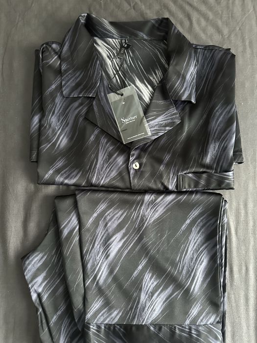 Новая атласная пижама XXL