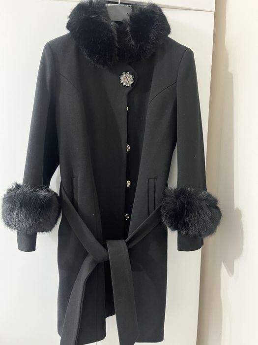 Palton negru dama
