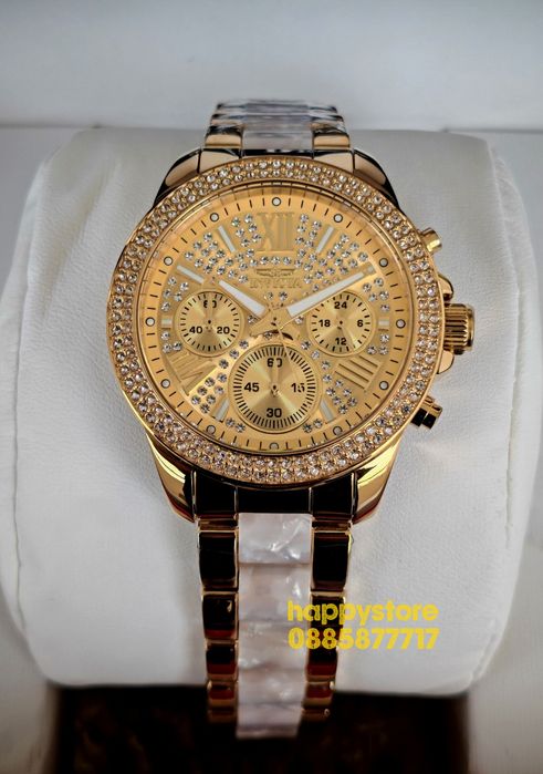 INVICTA Gold Pearl women 38 mm, Инвикта нов ръчен часовник