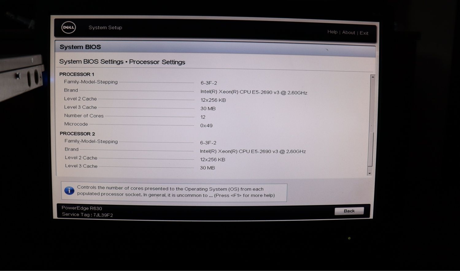 Server Dell PE R630 1U 24 Cores 2 x E5-2690 V3 64Gb 1500W