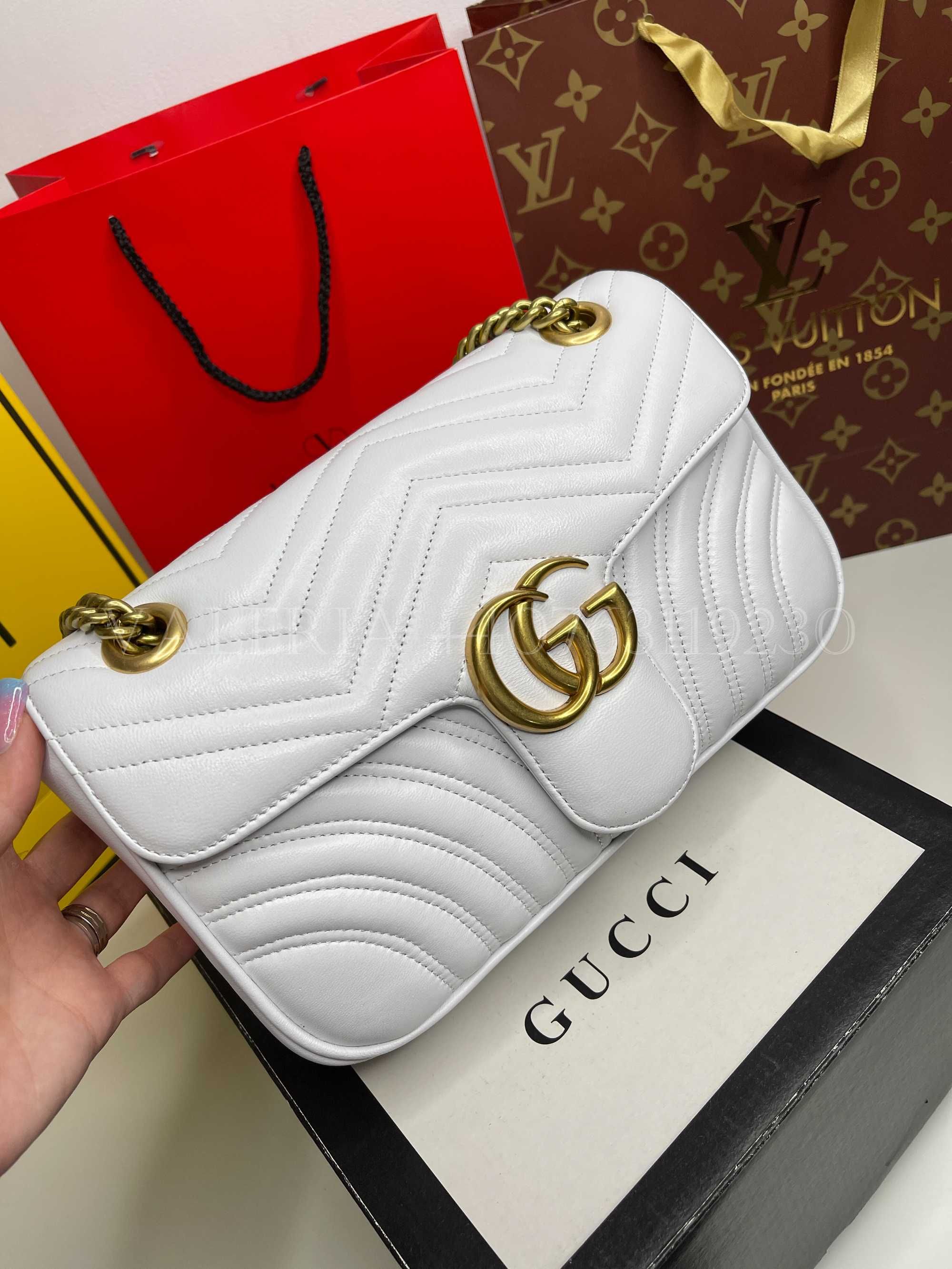 Geanta Gucci - Marmont Alb