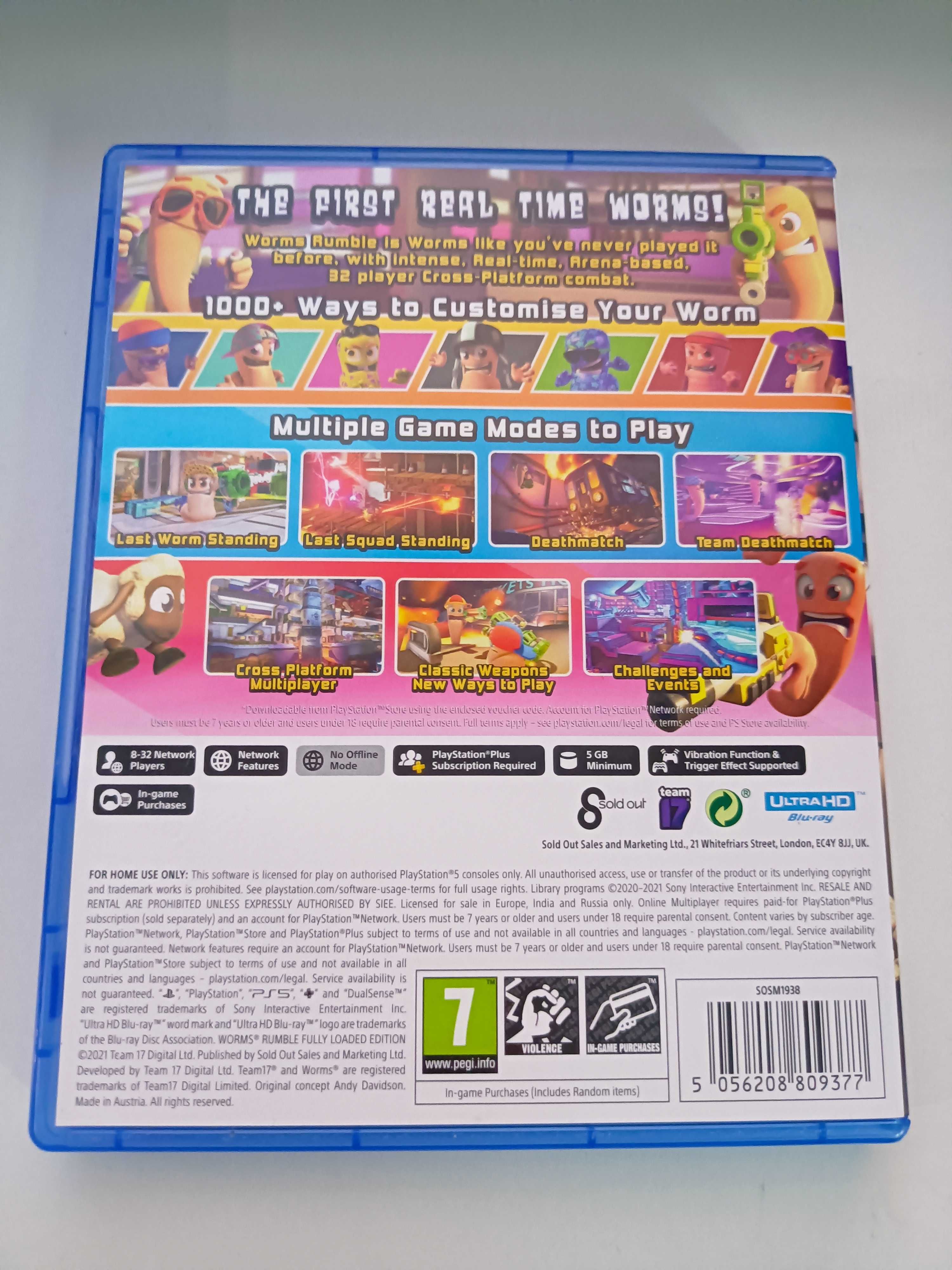 Продавам игра Worms Rumble за PlayStation 5
