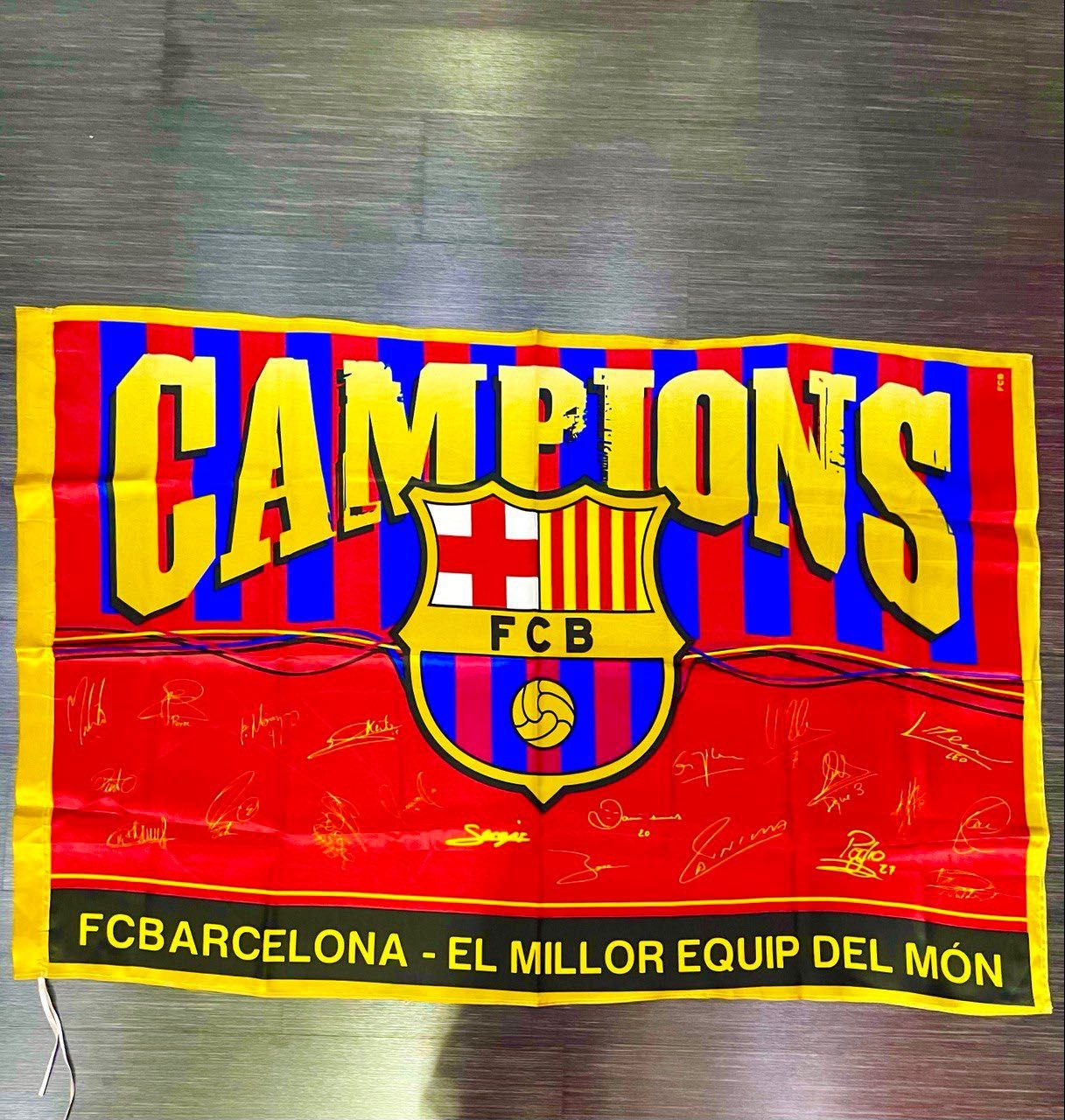 Флаг ФК «Барселона» (Испания) (100 см х 150 см)
