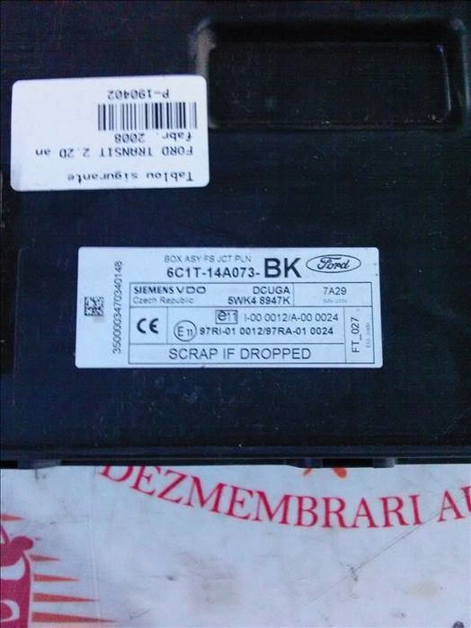 tablou sigurante ford transit 2.2d an fabr. 2008