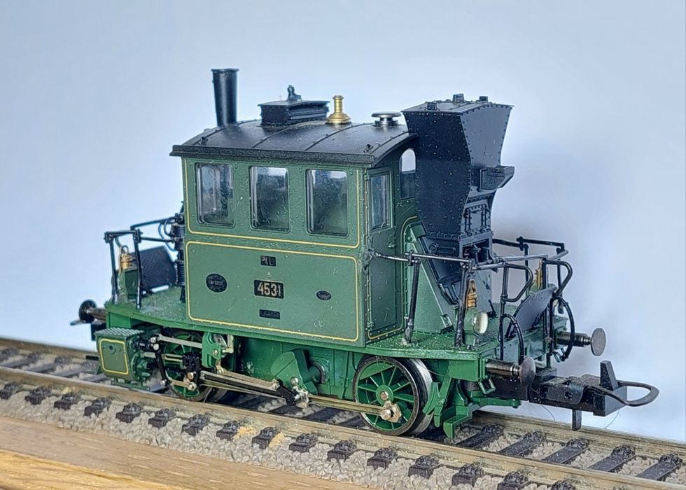 Trix K.Bay, PTL 2, Glaskasten, locomotiva cu aburi ep 1, vagoane