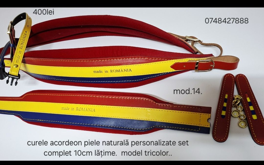 Curele acordeon piele naturală și catifea personalizate.. ..