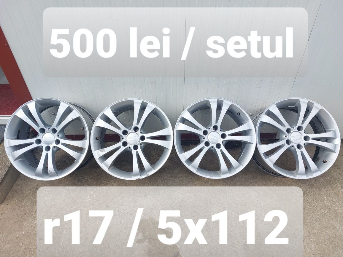 Jante aluminiu r17 / Mercedes Vw Audi Skoda Seat / 5x112 / ET 30