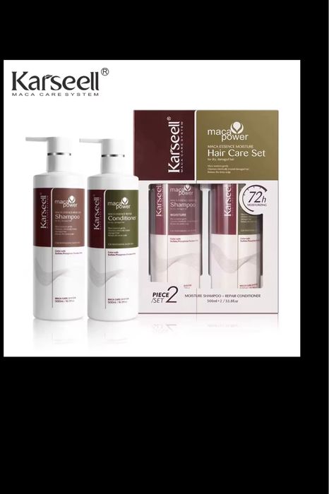 set sampon si balsam pentru repararea parului uscat si degradat