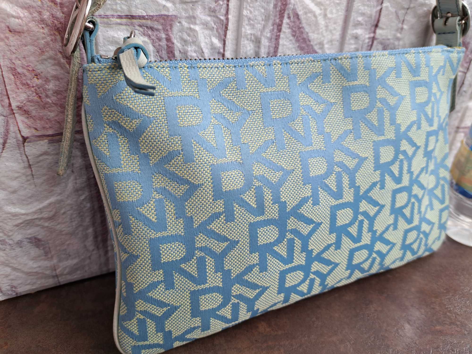 дамска чанта,DKNY  Donna Karan,текстилна малка чантичка,дона карън