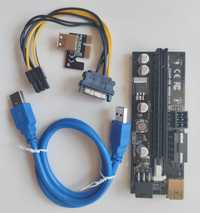 НАЛИЧНИ PCI-E extenders, USB Risers, Екстендери, Рейзъри VER 009S/008S