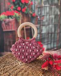 Mini Geanta Macrame handmade