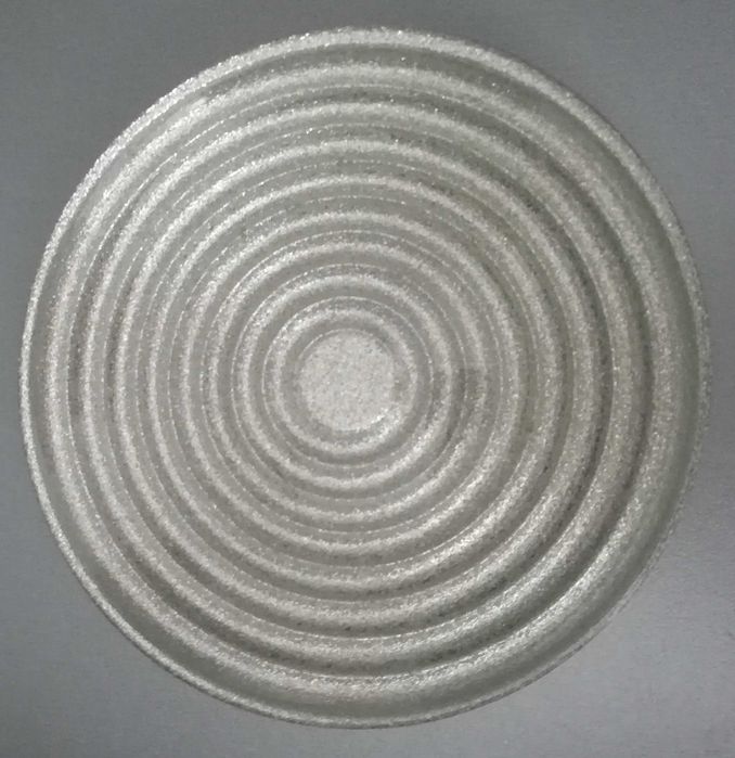 Сребърно плато с малка чинийка