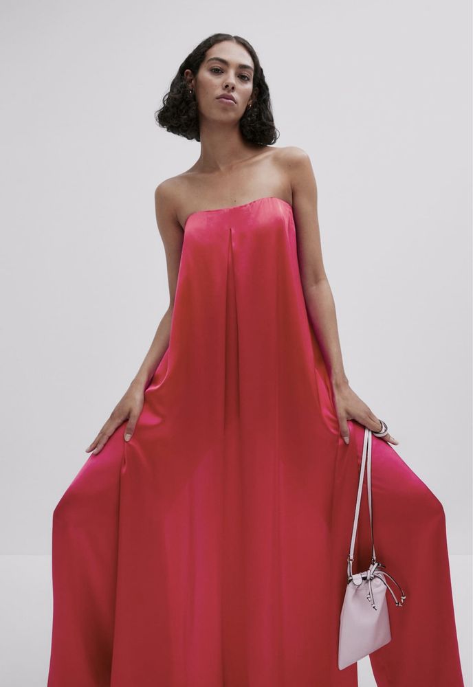 Salopeta fucsia Massimo Dutti Studio