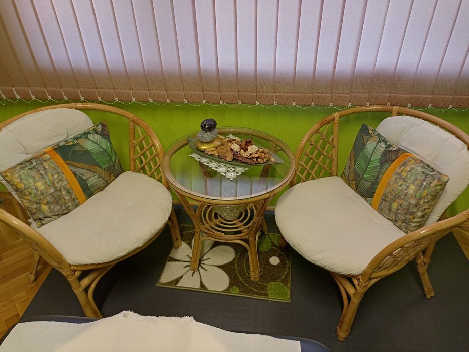 Комплект мебели от естествен ратан