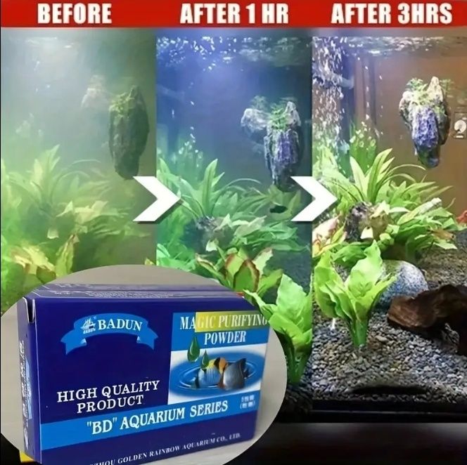 Soluție pentru purificarea apei din acvariu