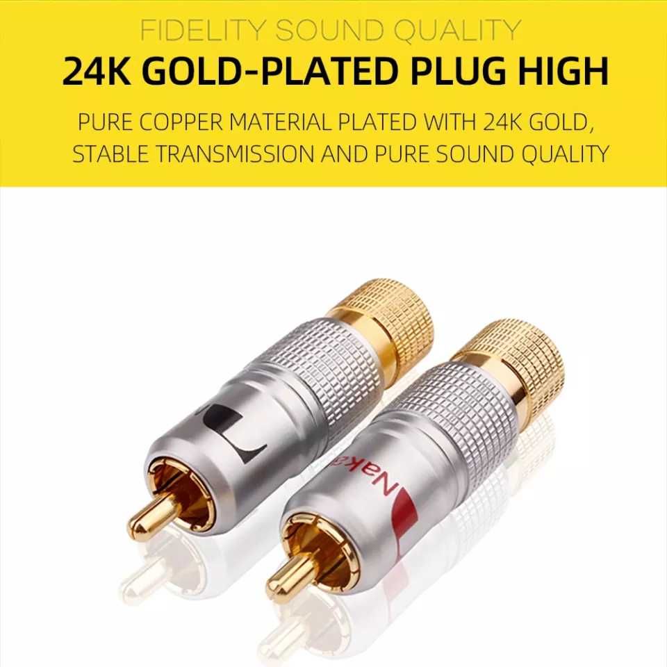 Mufe audio profesionale NAKAMICHI Placate cu AUR 24K!