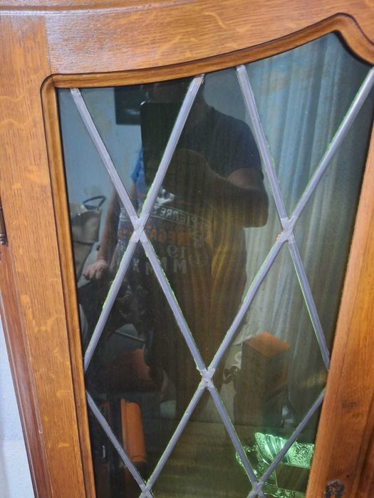 Vitrina vintage lemn masiv