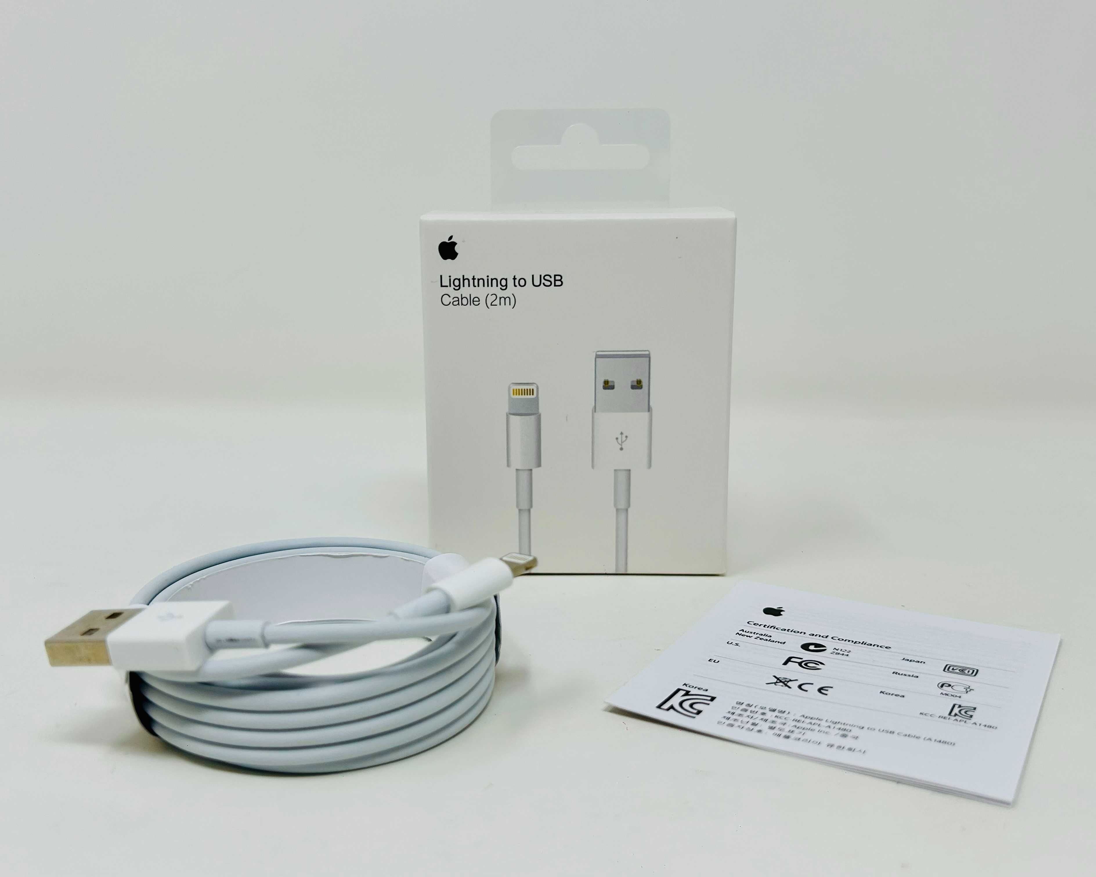 Оригинален Адаптер Кабел Зарядно USB-A to Lightning 2m заApple iPhone
