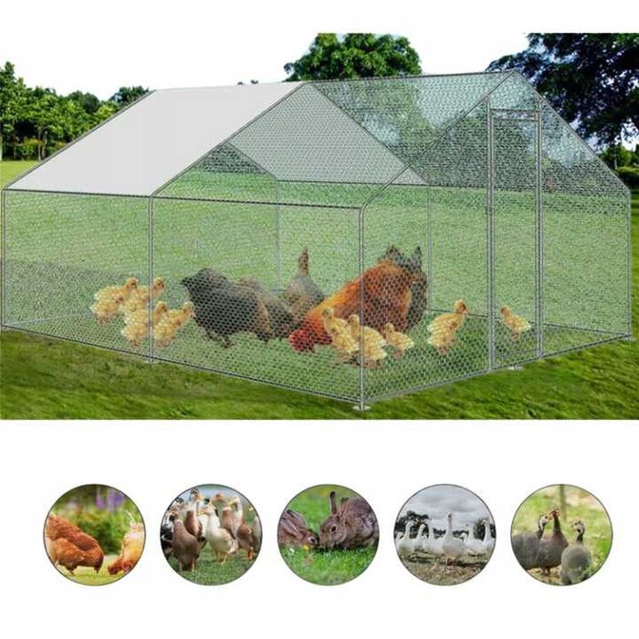 Птичарник 3х3м Клетка за пилета Кокошарник кокошарници клетки кокошки