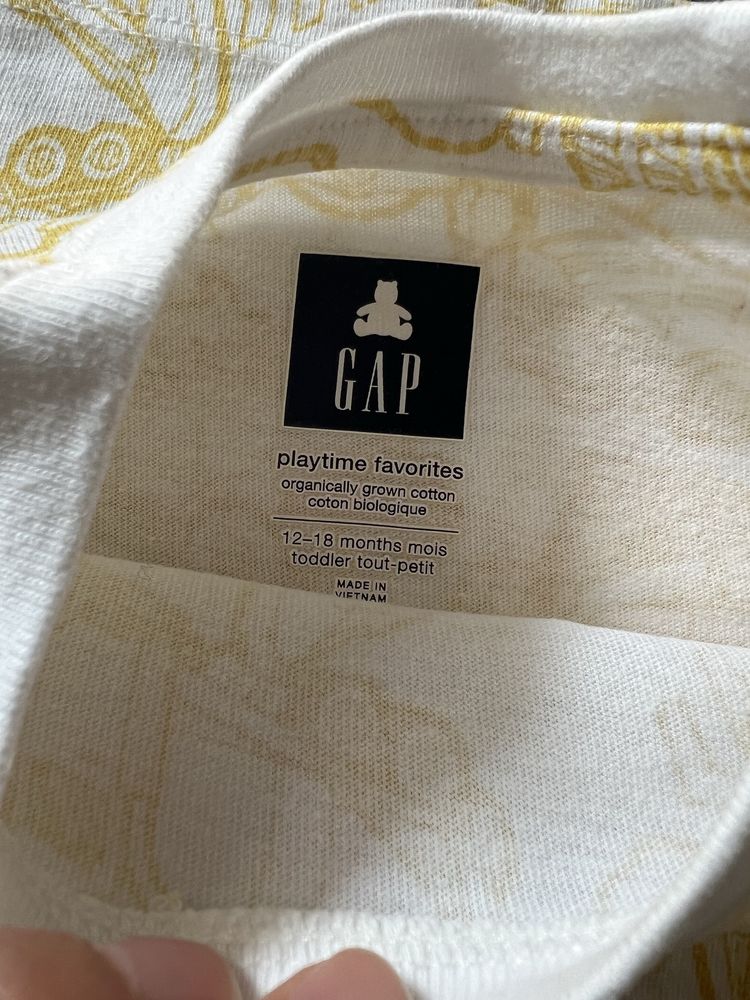 GAP Set 5 TRICOURI 100% bumbac 12-18 luni 80-86
