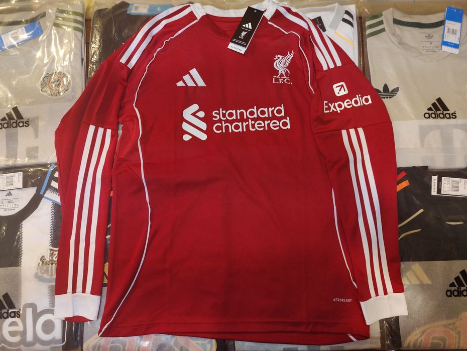 Футболен екип Liverpool с дълъг ръкав 2025/2026 Home