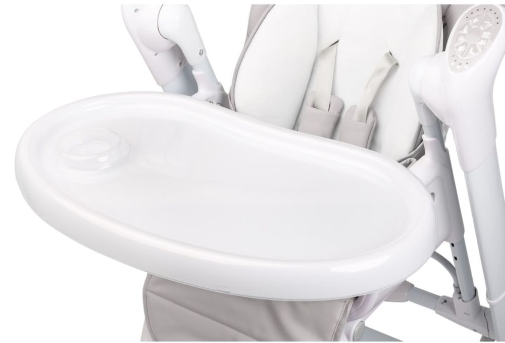 Scaun de masa cu leagan electric Caretero INDIGO 2 in 1 Light Grey