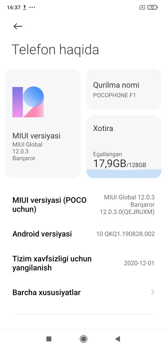 Pocophone F1 128/6gb