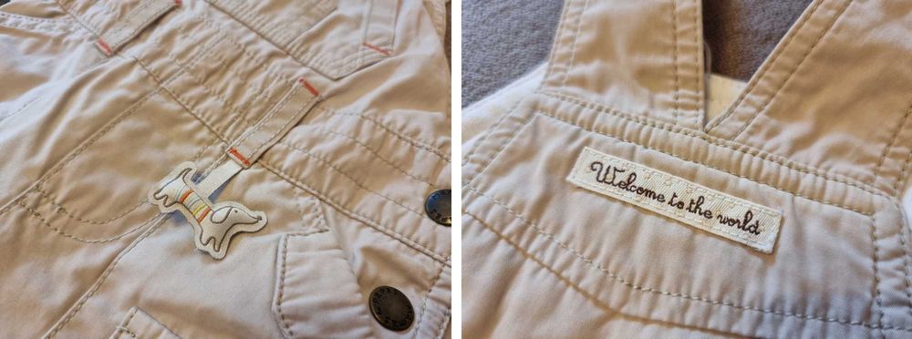 Salopeta Mamas&Papas bebe, newborn, marimea 56